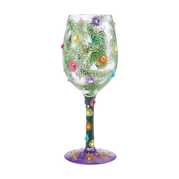 Lolita Leopard Wine Glass Hand Painted Animal Print Barware