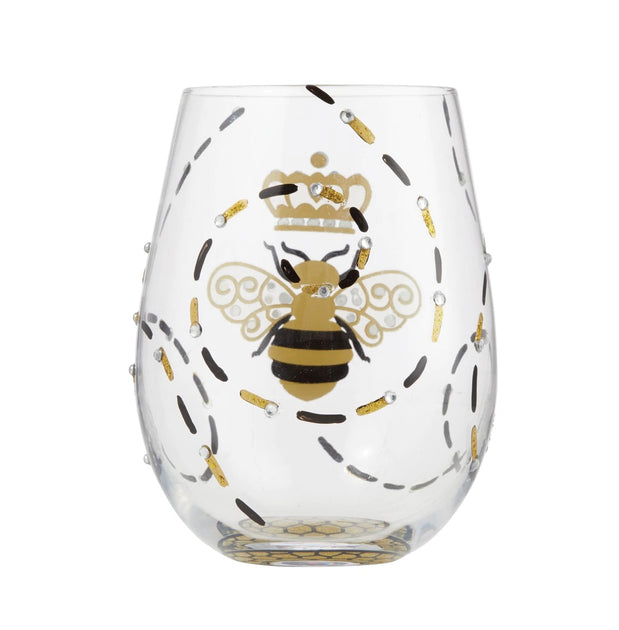 Leopard Super Bling Wine Glass by Lolita