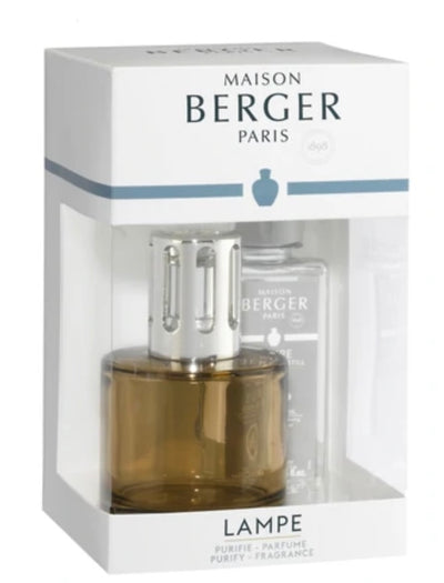 Lampe Berger Starter Set: Smoked Glass Cube + 180mL Neutre + 180 mL Zeste  de Verveine